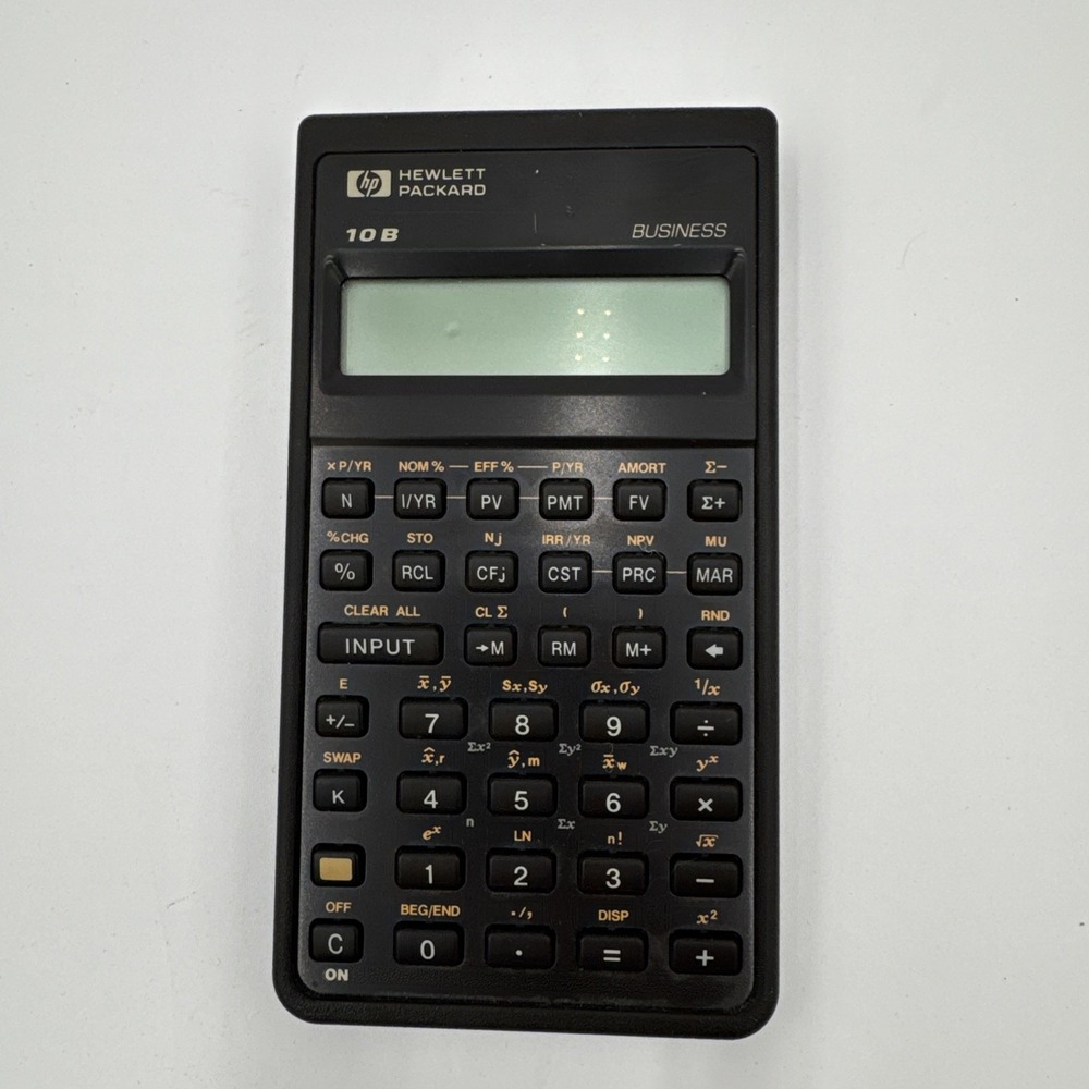 Hewlett Packard HP 10B Business Financial Calculator. No cover.